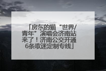 房东的猫“世界/青年”演唱会济南站来了！济南公交开通6条歌迷定制专线