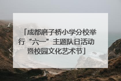 成都磨子桥小学分校举行“六一”主题队日活动暨校园文化艺术节