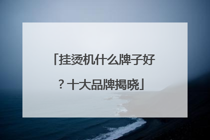 挂烫机什么牌子好？十大品牌揭晓