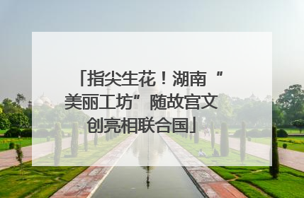 指尖生花！湖南“美丽工坊”随故宫文创亮相联合国