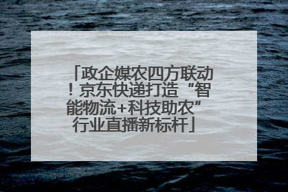 政企媒农四方联动！京东快递打造“智能物流+科技助农”行业直播新标杆