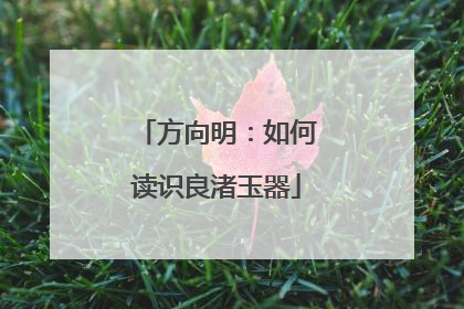 方向明：如何读识良渚玉器