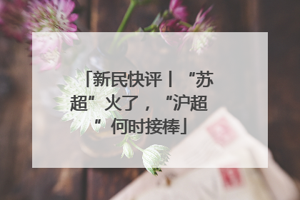 新民快评丨“苏超”火了，“沪超”何时接棒