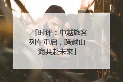 时评：中越旅客列车重启，跨越山海共赴未来
