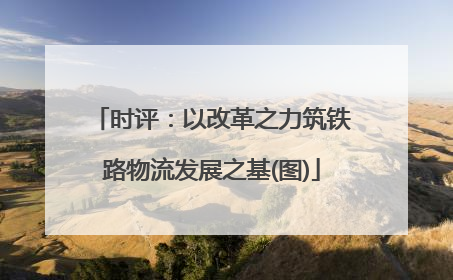 时评：以改革之力筑铁路物流发展之基(图)