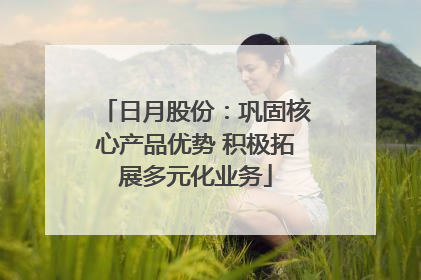 日月股份：巩固核心产品优势 积极拓展多元化业务