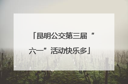 昆明公交第三届“六一”活动快乐多