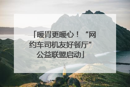 暖胃更暖心！“网约车司机友好餐厅”公益联盟启动