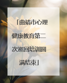 曲靖市心理健康教育第二次巡回培训圆满结束