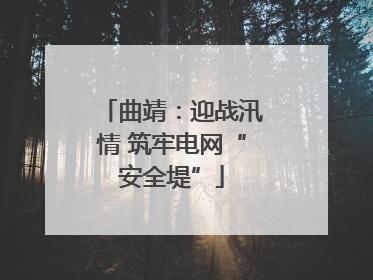 曲靖：迎战汛情 筑牢电网“安全堤”