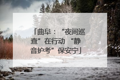 曲阜：“夜间巡查”在行动 “静音护考”保安宁