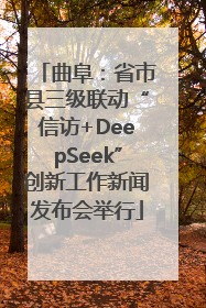 曲阜：省市县三级联动“信访+DeepSeek”创新工作新闻发布会举行