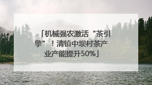 机械强农激活“茶引擎”！清镇中坝村茶产业产能提升50%