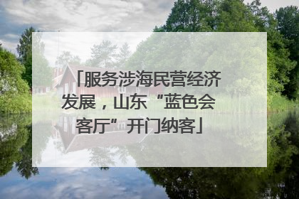 服务涉海民营经济发展，山东“蓝色会客厅”开门纳客
