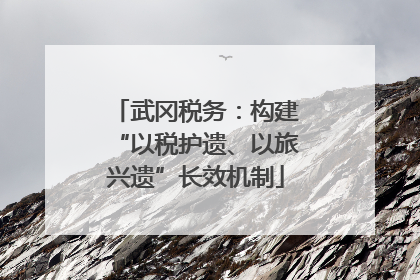 武冈税务：构建“以税护遗、以旅兴遗”长效机制