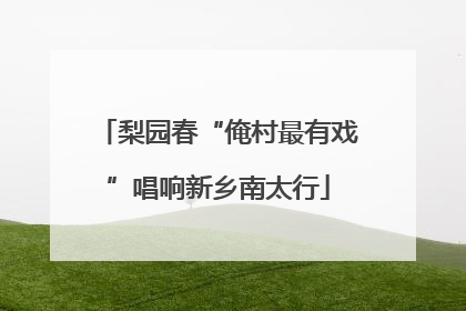 梨园春“俺村最有戏”唱响新乡南太行