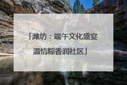 潍坊：端午文化盛宴 温情粽香润社区