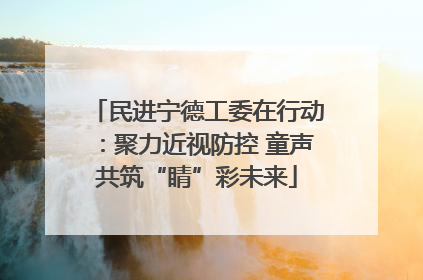 民进宁德工委在行动：聚力近视防控 童声共筑“睛”彩未来