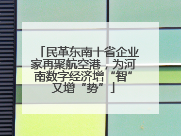 民革东南十省企业家再聚航空港，为河南数字经济增“智”又增“势”