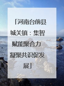 河南台前县城关镇：集智赋能聚合力 凝聚共识促发展