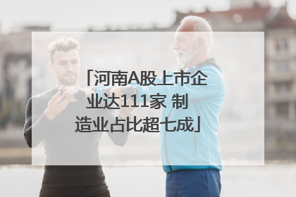 河南A股上市企业达111家 制造业占比超七成