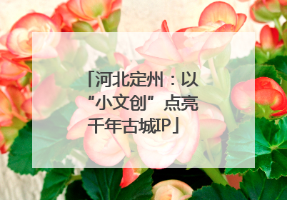河北定州：以“小文创”点亮千年古城IP