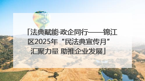 法典赋能·政企同行——锦江区2025年“民法典宣传月”汇聚力量 助推企业发展