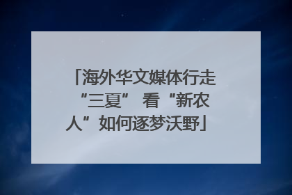 海外华文媒体行走“三夏” 看“新农人”如何逐梦沃野