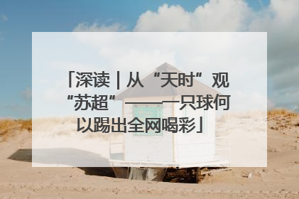 深读｜从“天时”观“苏超”——一只球何以踢出全网喝彩