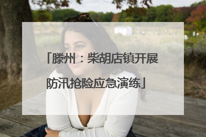 滕州：柴胡店镇开展防汛抢险应急演练