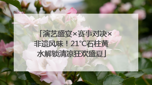 演艺盛宴×赛事对决×非遗风味！21℃石柱黄水解锁清凉狂欢盛夏
