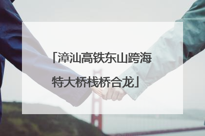 漳汕高铁东山跨海特大桥栈桥合龙