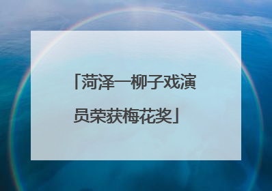 菏泽一柳子戏演员荣获梅花奖