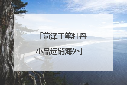 菏泽工笔牡丹小品远销海外