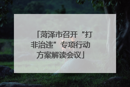 菏泽市召开“打非治违”专项行动方案解读会议