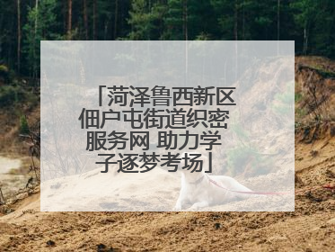 菏泽鲁西新区佃户屯街道织密服务网 助力学子逐梦考场