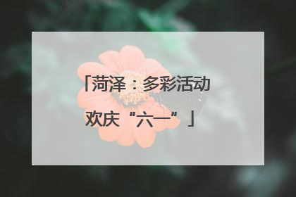 菏泽：多彩活动 欢庆“六一”