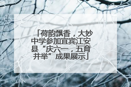 荷韵飘香，大妙中学参加宜宾江安县“庆六一，五育并举”成果展示
