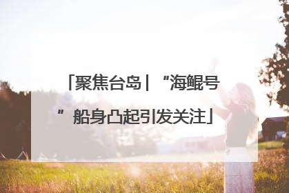 聚焦台岛│“海鲲号”船身凸起引发关注