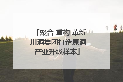 聚合 重构 革新 川酒集团打造原酒产业升级样本