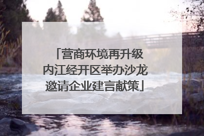 营商环境再升级 内江经开区举办沙龙邀请企业建言献策