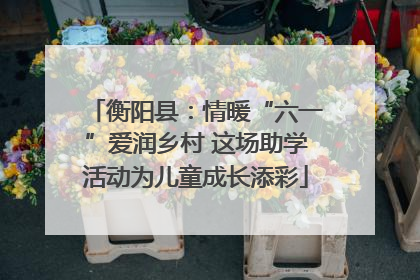 衡阳县：情暖“六一”爱润乡村 这场助学活动为儿童成长添彩