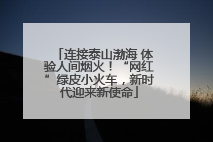 连接泰山渤海 体验人间烟火！“网红”绿皮小火车，新时代迎来新使命