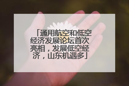 通用航空和低空经济发展论坛首次亮相，发展低空经济，山东机遇多