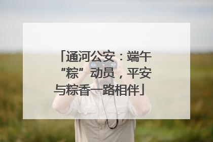通河公安：端午“粽”动员，平安与粽香一路相伴