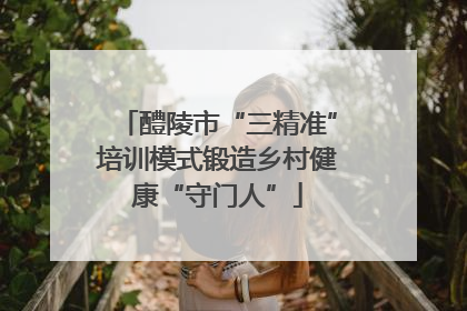 醴陵市“三精准”培训模式锻造乡村健康“守门人”