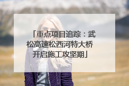 重点项目追踪：武松高速松西河特大桥开启施工攻坚期