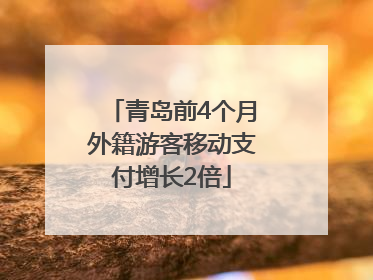 青岛前4个月外籍游客移动支付增长2倍