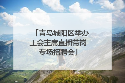 青岛城阳区举办工会主席直播带岗专场招聘会