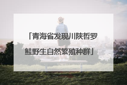 青海省发现川陕哲罗鲑野生自然繁殖种群